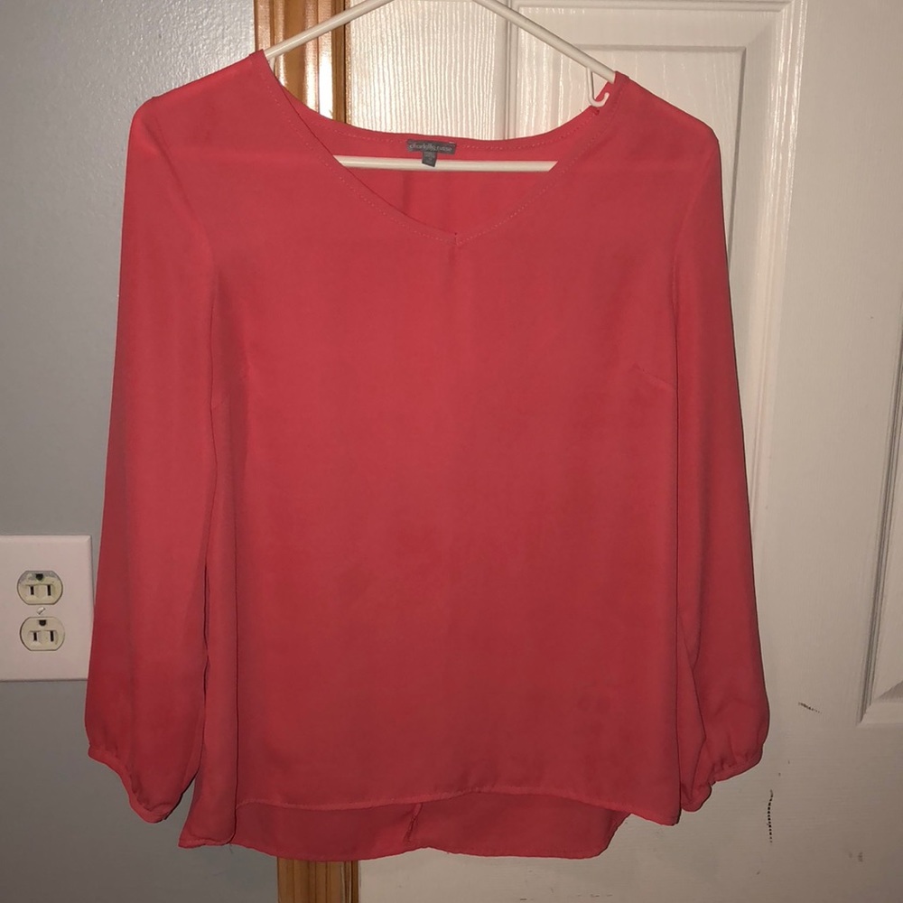 Peach blouse